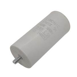 Lumonic Starting Capacitor with Plug 6.3 x 0.8 mm I 65µF 450V I 50 x 110 mm I 65uF I Motor Capacitor with Plastic Housing I Operating Capacitor I for Pum