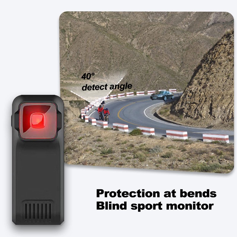 TUTULOO W100 Bike Radar Tail Light,Cycling Radar Tail Light,Visual and
