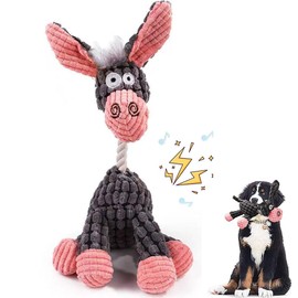 Wnddle Hundespielzeug, Hund Kauspielzeug, Gefüllte Hundekauspielzeug, Plüsch Hundespielzeug, Quietschendes Hunde Plüschtier, Kuscheltier Hund Gefüllte Hundespielzeug für Mittlere Kleine Hunde