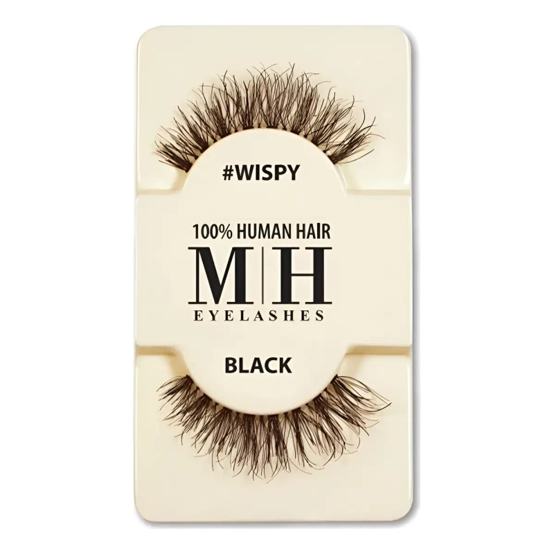 Pestaña Postiza Mh Makeup 100% Cabello Humano Reutilizable