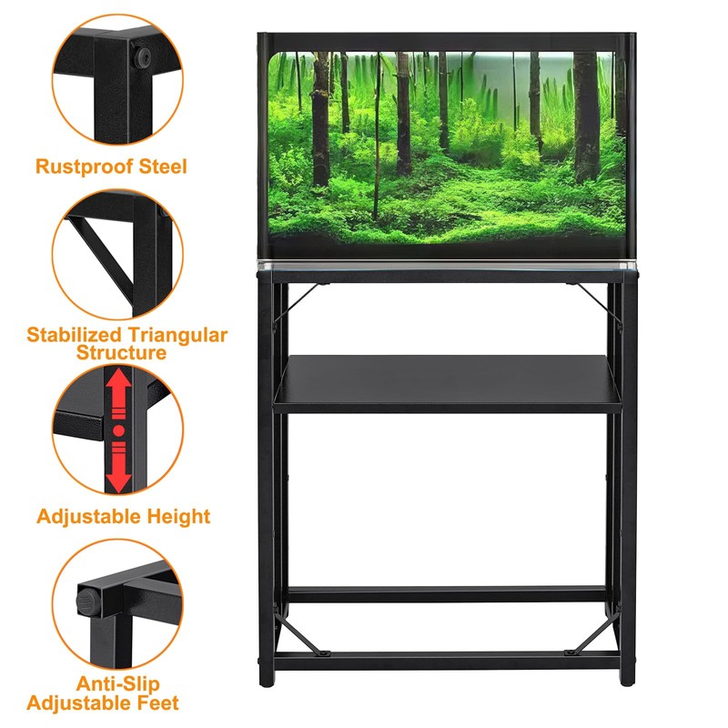 Li-TianFeng Fish Tank Stand, Aquarium Stand for 20 Gallon, Upgrade