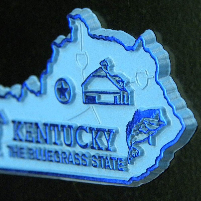 West Virginia Small State Magnet by Classic Magnets, 2.6" x