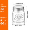 36 Pcs Mini Mason Jar Shot Glasses with Lids 2