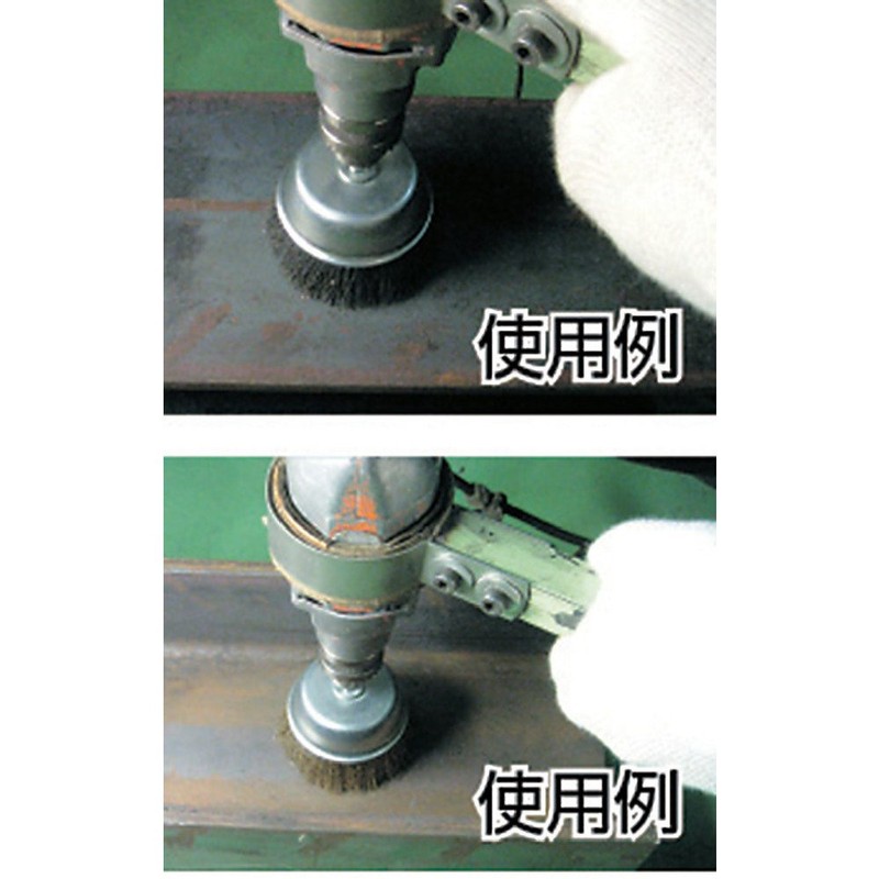 TRUSCO TB-6621 Cup Brush with Shaft Diameter 2.0 x 2.0