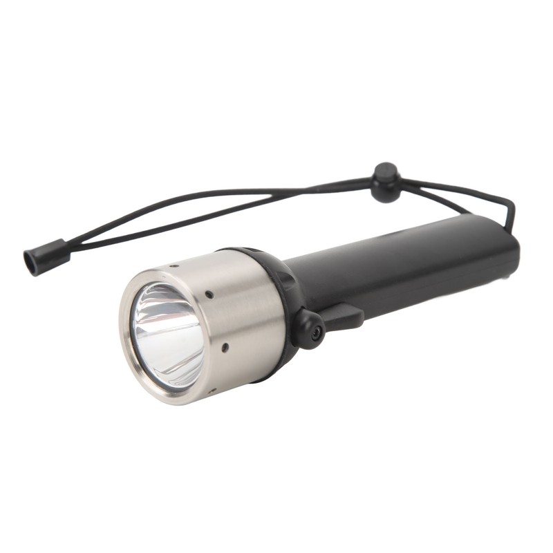 Diving Flashlight Black Dive Light 200lm 328ft IP68 Waterproof Compact