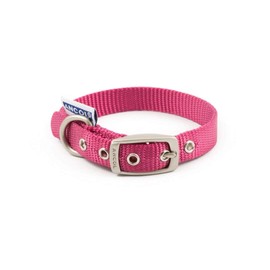Ancol Nylon Eyelet Collar Raspberry 22-26 cm Size XS