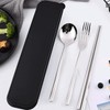 1Pcs Simple Utensil Holder with Lid, Reusable Utensils Wheat Straw
