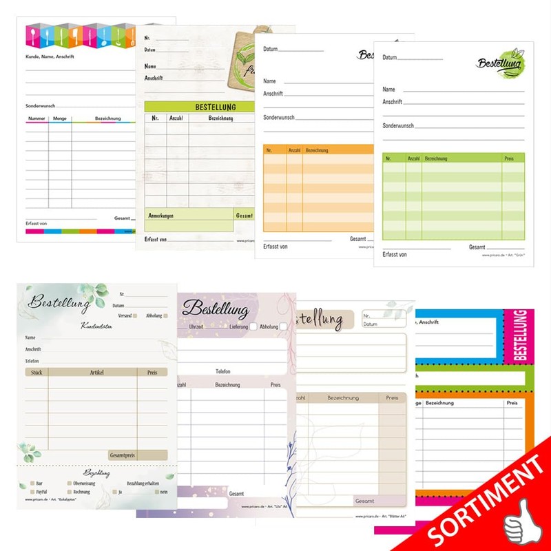 PRICARO A6 Paper Order Acceptance Pad (Pack of 5)