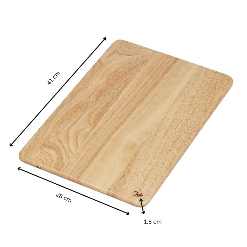 Tala Large Rectangular Chopping Board, Premium Food Grade Hevea Wood,