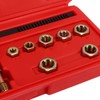Greensen 15pcs Metrische Gewinde -Verfolgungsjagd Set Kohlenstoffstahl Retheading Tap Die