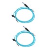 2pcs 5.9ft Tattoo Clip Cords RAC Interface Professional Copper Silicone