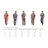 ZUEVI Men's Silk Satin Short Sleeve Pajamas Set Dragon Pattern