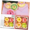 FOMIYES 4 Pack Adorable Doughnut Shape Sea Salt Foot Soaking