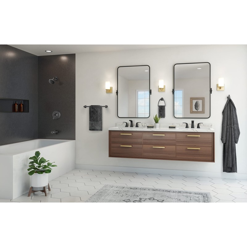 Pfister Karci Bathroom Sink Faucet, 8-Inch Widespread, 2-Handle, 3-Hole, Matte