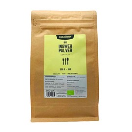 Organic Ginger Powder 500 g - Ground - for Drinks, Tea & Food