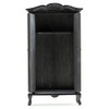 Dollhouse Miniature Black Wardrobe