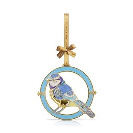 Tipperary Crystal Luxury Sparkle Christmas Hanging Decoration - Blue Tit Birdy Design in Matching Gift Box Xmas Festive Décor - Christmas Tree Decoration - Perfect for Holiday Décor & Gifting