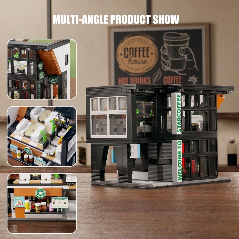 TYCOLE City Coffee Shop Building Blocks