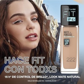 MAYBELLINE Fit Me Matte  Poreless Liquid Foundation Makeup, Natural Tan, Oil-Free Foundation, 1 fl. Oz                                                