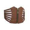 TFJ Women Fashion Wide Elastic Corset Belt Hip Waist Brown