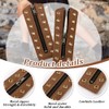 PH PandaHall 2pcs Leather Lace-In Boot Zipper Inserts 6.3x2.3 Inch