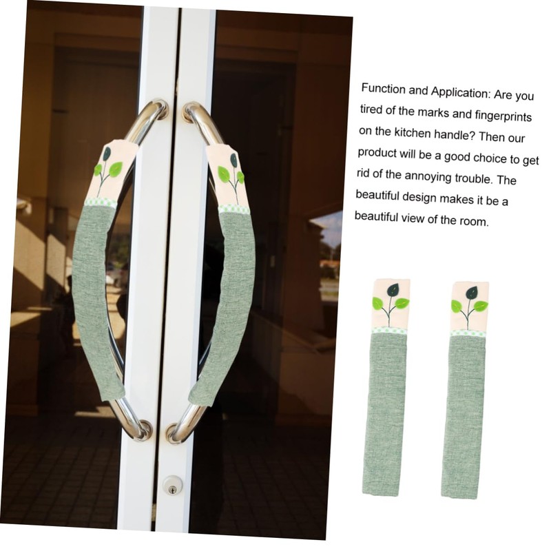 COHEALI Artistic Refrigerator Handle Covers Fashionable Double Door Gloves Soft