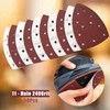 50 pcs Mouse Sander Pads, 11- Hole 240 Grits Mouse