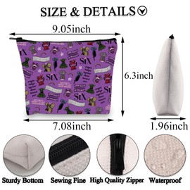 PLITI Six The Musical Gift Six Queen Gift Broadway Musical Merchandise I'm The Queen of The Castle Theatre Fans Makeup Bag, Castle Queen Bagu, Fashionable