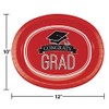 Club Pack of 96 Red and Black School Spirit Oval