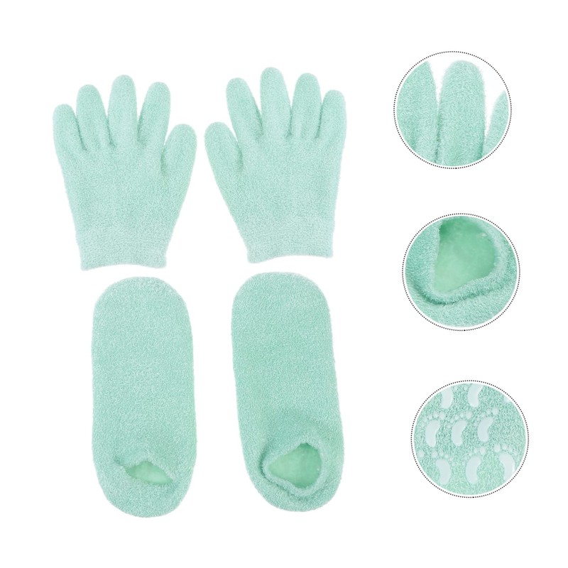 Ipetboom Gel Gloves Foot Masks Set Moisturizing Spa Socks for