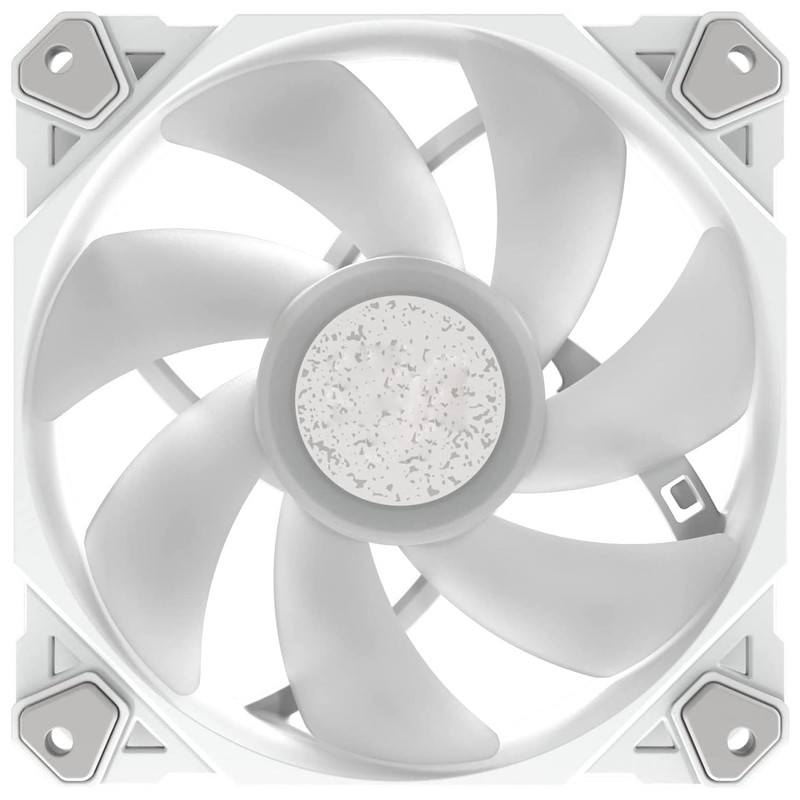 White RGB LED 120mm Silent Cooling Deskop Fan White Fan