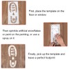 Christmas Santa Footprint, 3 Pieces Santa Claus Footprints Stencil, Reusable