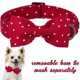 Unique Style Paws Pet Soft &Comfy Bowtie Dog Collar and Cat Collar Pet Gift for Dogs and Cats 6 Size and 7 Patterns