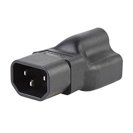 JORINDO IEC 320 C14 Male to Nema 5-15R/20R AC Power Adapter, C14 15Amp to T Blade 20Amp AC Adapter,IEC 3Pole Plug to USA Female Nema 5-15R AC Power(C14 to 5-15/20R)