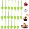 Spade Spoon, Scoop Shaped Creative Shovel, Durable Plastic Dessert Spoon,