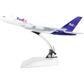 Monister QE Diecast Plane Model 1:400 Scale FedEx 380 Airplane Model for Decoration or Gift