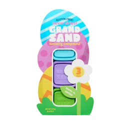 Chuckle & Roar - Grand Sand Egg 3 Pack - Tactile Arts and Crafts - Sensory and Fidget Fun - Great for Baskets - Ages 3 and Up