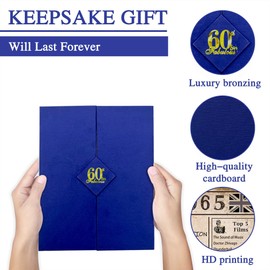 back in 1965 Poster 60th Birthday Gifts for Women and Men,Vintage Happy 60th Birthday Decoration Supplies for 60 Year Old,Folded