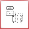 Sugatsune Lamp Stainless Steel Shelf Support SPE-FB20S Type