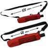 iX-brella Trekking Pocket Umbrella XXL with Shoulder Bag, dunkelrot, Pocket