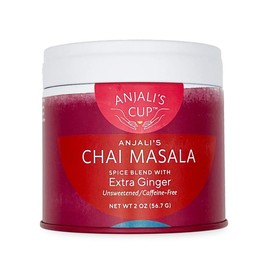 Anjali's Cup Chai Masala | Spice Blend with Extra Ginger | Caffeine-Free | Unsweetened | 2oz