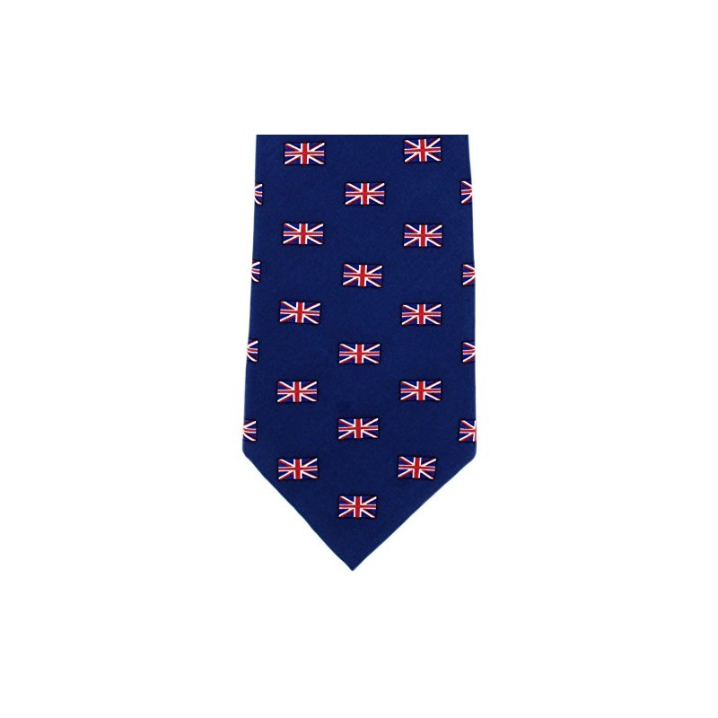 Michelsons of London Small Union Jack Pattern Silk Tie