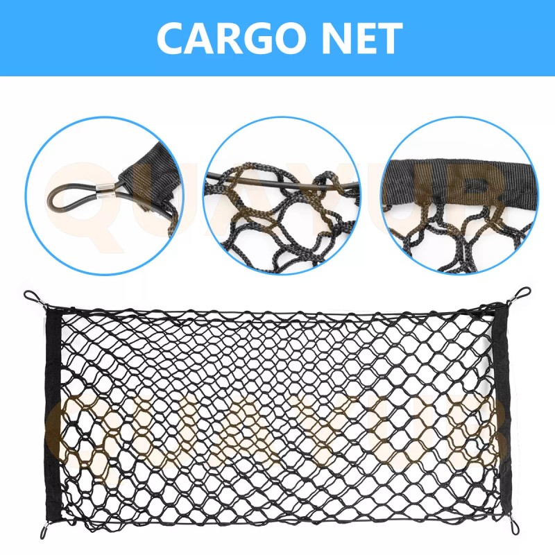 SHENKENUO Trunk Envelope Cargo Storage Nylon Net Plus Mounting for