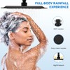 Ryamen 8" Dual Shower Head Combo, High Pressure Rainfall Shower