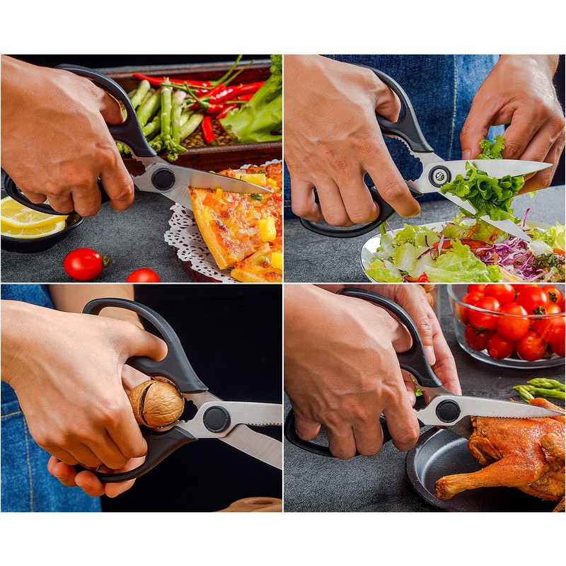 WELLSTAR Kitchen Scissors Multifunctional Meat and Vegetable Scissors for Household