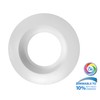 NICOR Lighting DCR561081203KWHBF LED Downlights, White Baffle