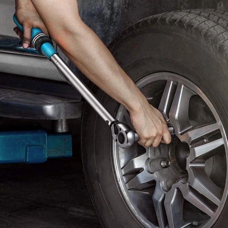 DURATECH 1/2" Drive Click Torque Wrench 160 Ft-lb Socket Adapter