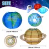 8Pcs Space Planet Paper Lanterns Hanging Planets Lantern Out of