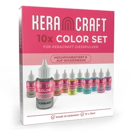 KERACRAFT Colour 25 ml – Colour Pigments for Casting Powder, Set of 10