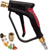 Solivede Short Pressure Washer Gun with Swivel - 3/8" Inlet